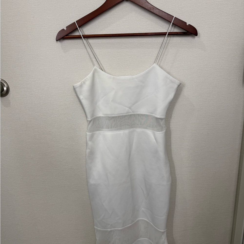 L'ATISTE White Sheer Panel Slip